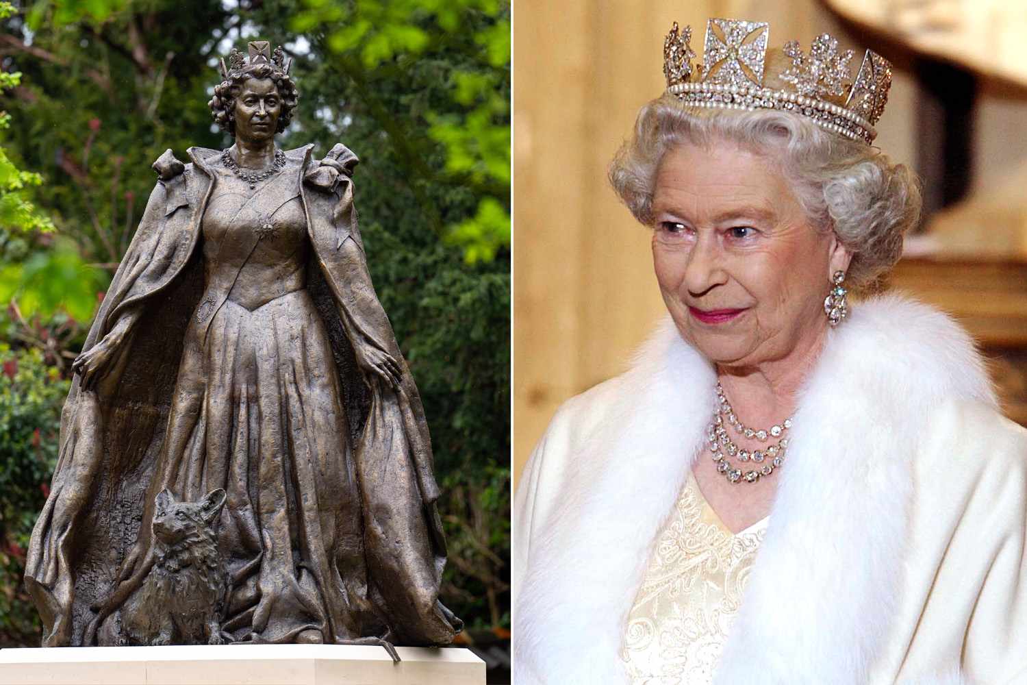 queen elizabeth ii memorial statue