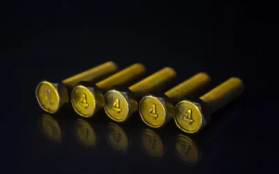 a group of screws sitting on top of a table