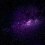 Immersive view of the Milky Way galaxy with vibrant purple hues under a clear night sky.