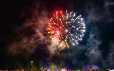 Free stock photo of aerial fireworks, disney