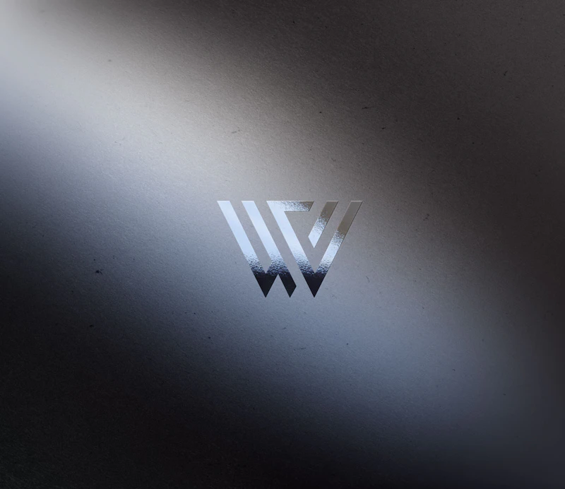 a close up of a logo on a laptop