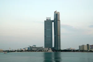 city skyline across body of water during daytime
