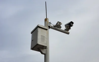 a white tower with a antenna