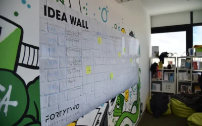 white and blue wall calendar