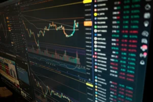 a computer screen with a bunch of data on it