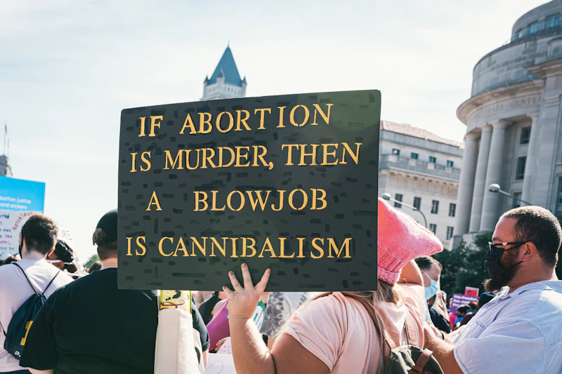 Sign from a protest