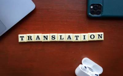 a wooden block that says translation on it