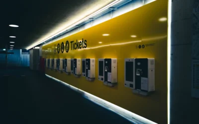 yellow and white building during nighttime