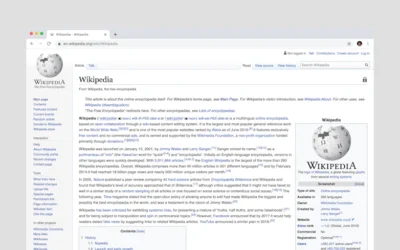 Wikipedia page screenshot