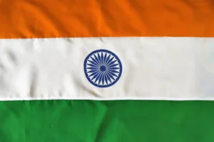 white orange and green striped flag