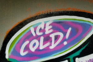 purple and white labeled box