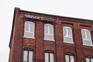 Ubisoft montreal headquarters in a brick building.